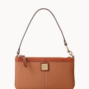 Dooney & Bourke large slim wristlet Caramel